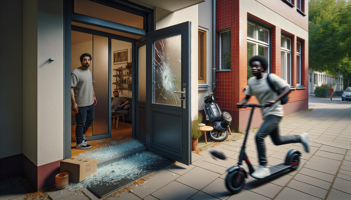 Wohnungsinhaber bei Einbruch an Wohnzimmertür leicht verletzt